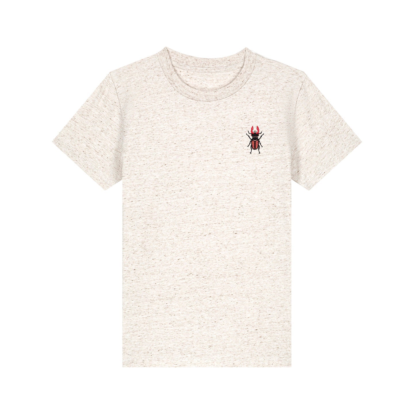 Stag Beetle Embroidered Kids T-Shirt