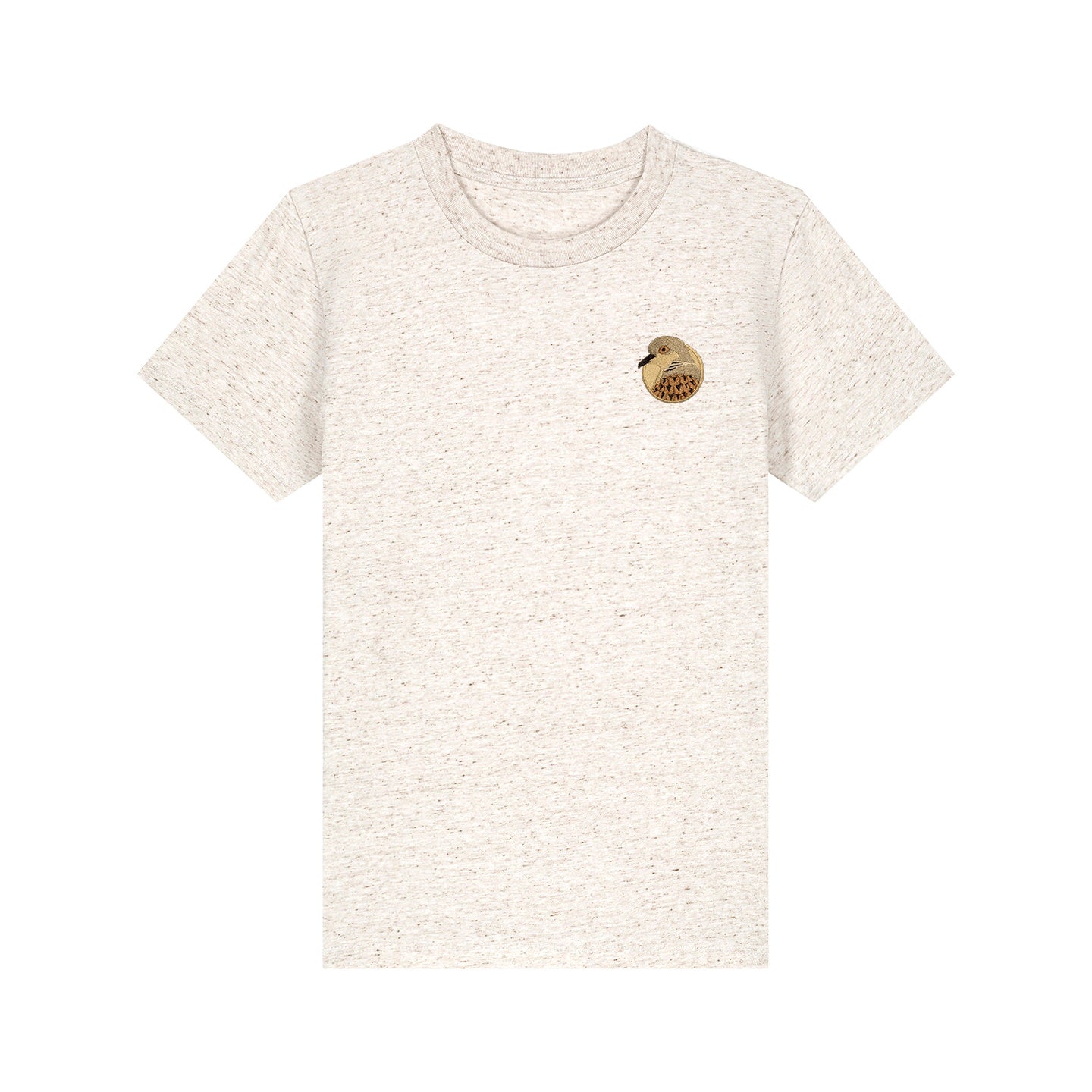 Turtledove Portrait Embroidered Kids T-Shirt