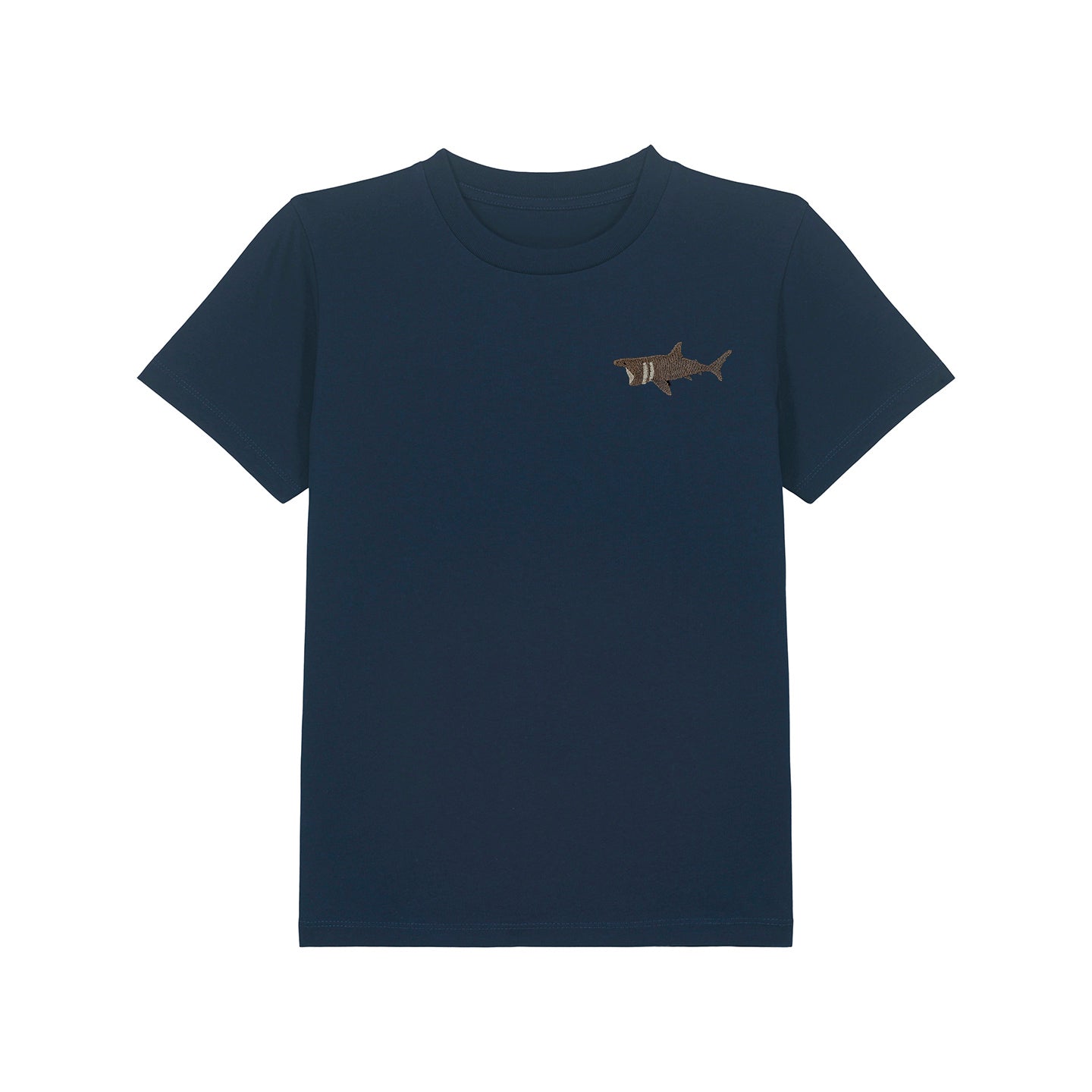 Basking Shark Embroidered Kids T-Shirt