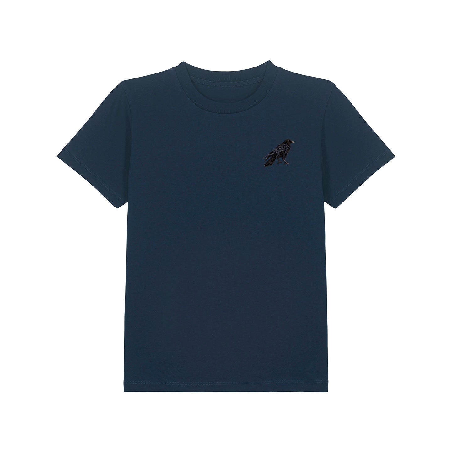 Crow Embroidered Kids T-Shirt