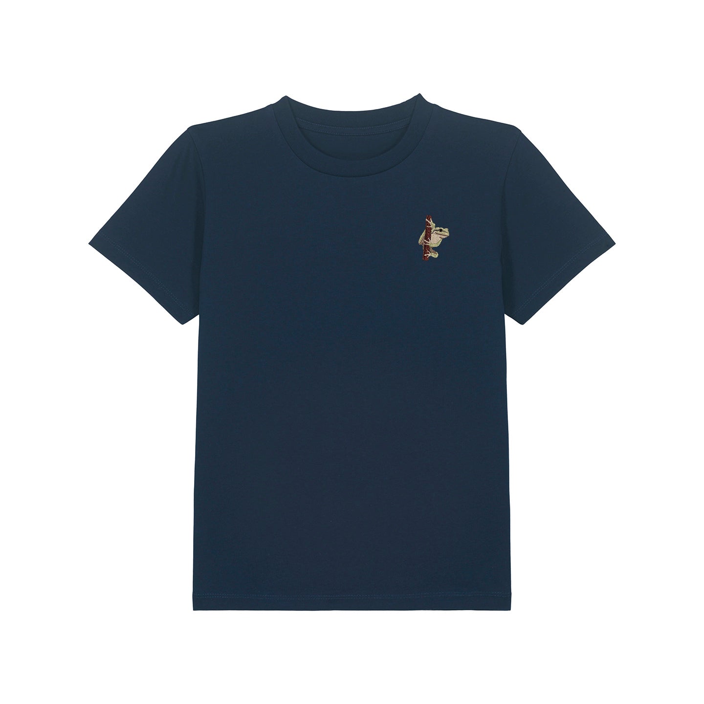 European Tree Frog Embroidered Kids T-Shirt