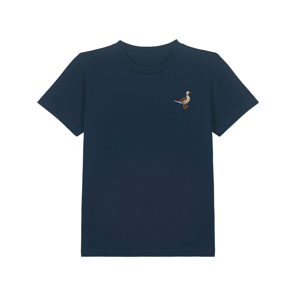 Greylag Goose Embroidered Kids T-Shirt