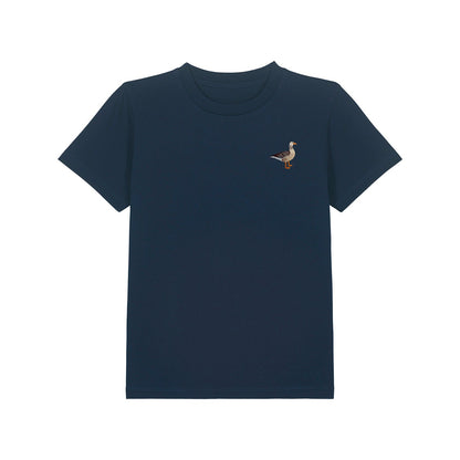Greylag Goose Embroidered Kids T-Shirt