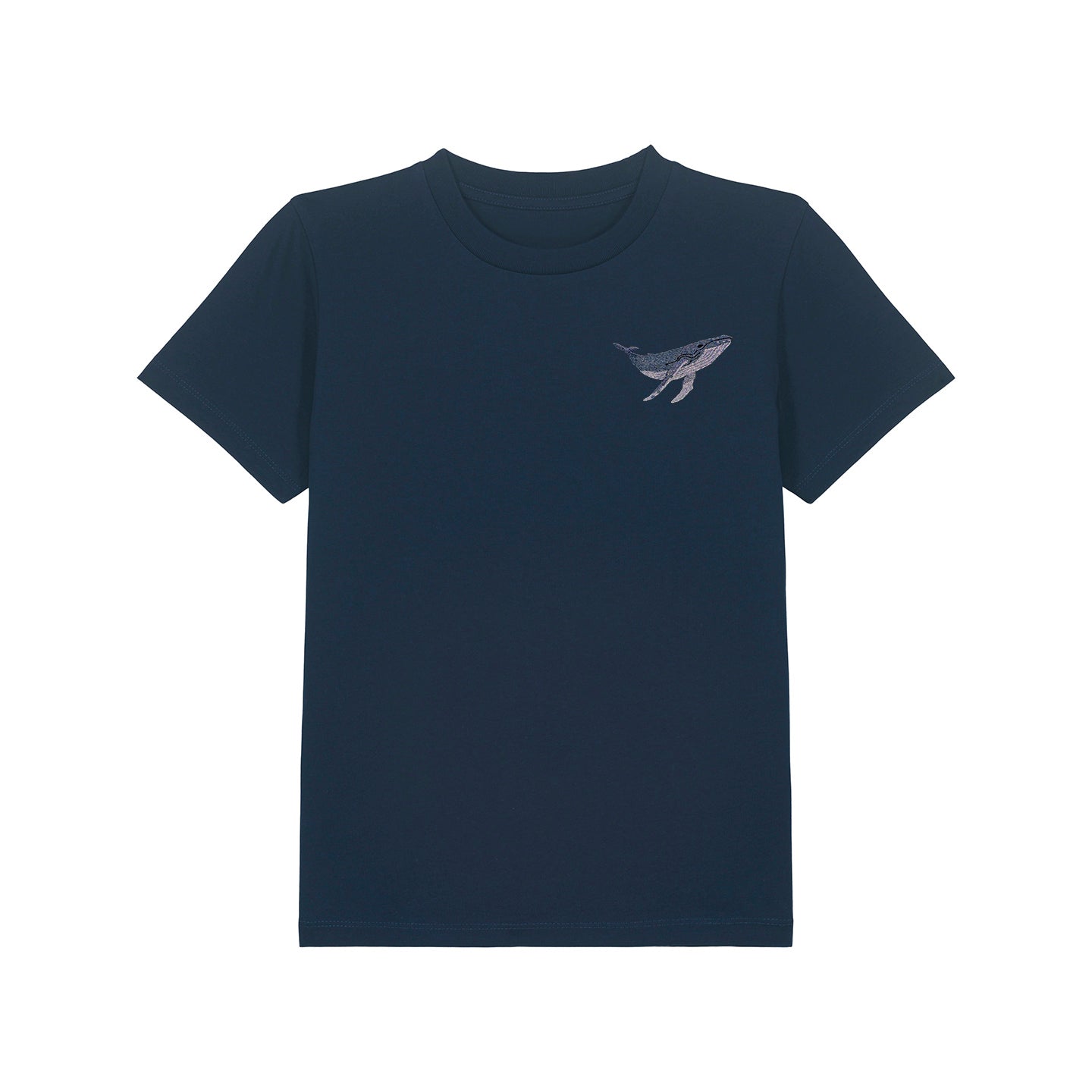 Humpback Whale Embroidered Kids T-Shirt