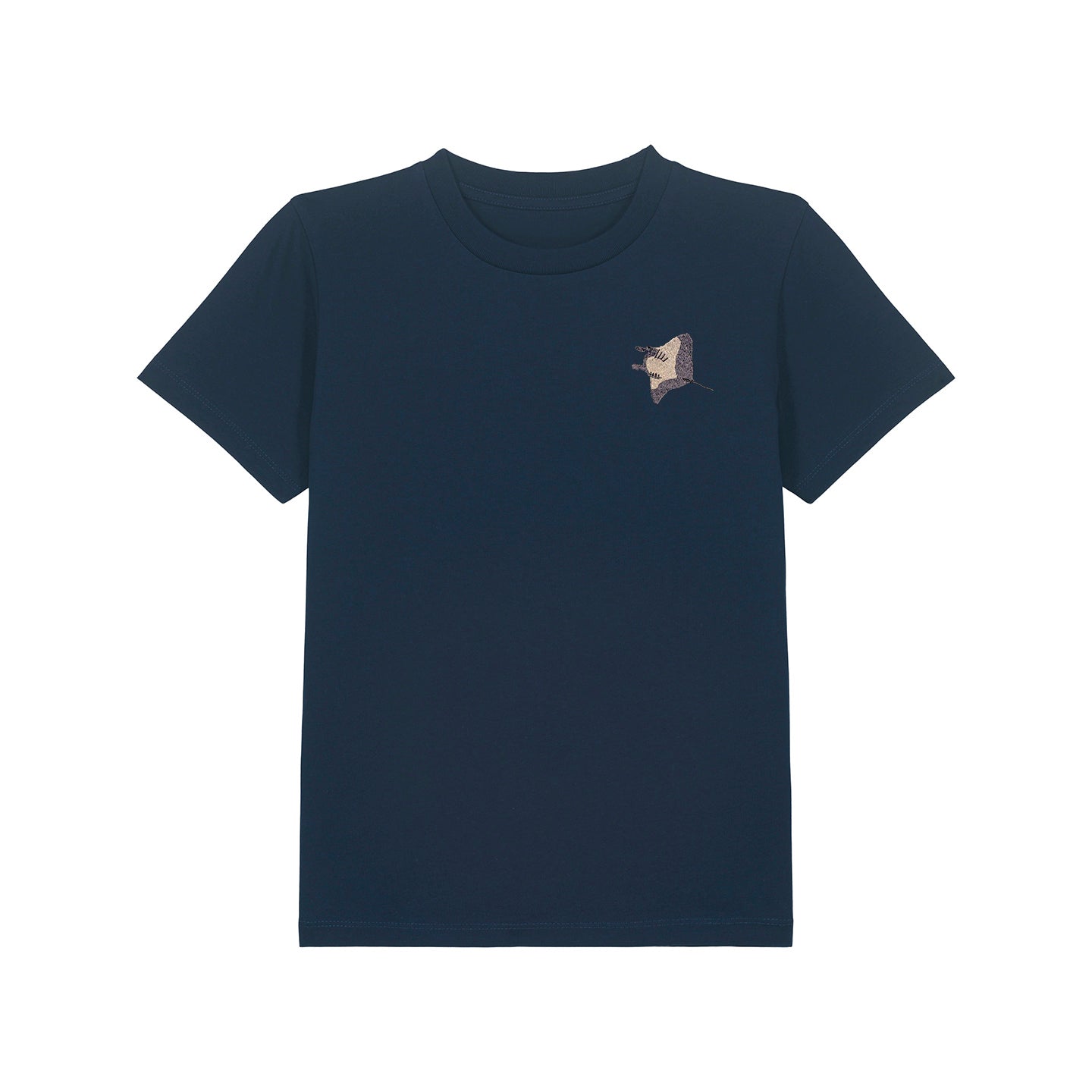 Manta Ray Embroidered Kids T-Shirt