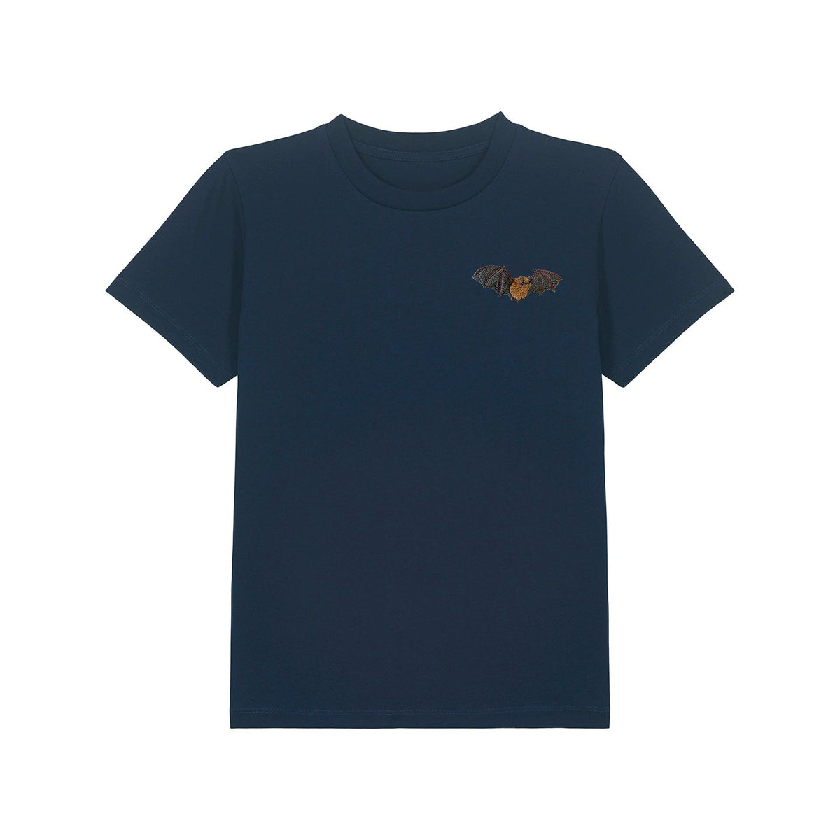 Noctule Bat Embroidered Kids T-Shirt