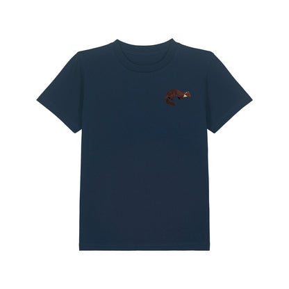 Pine Marten Embroidered Kids T-Shirt