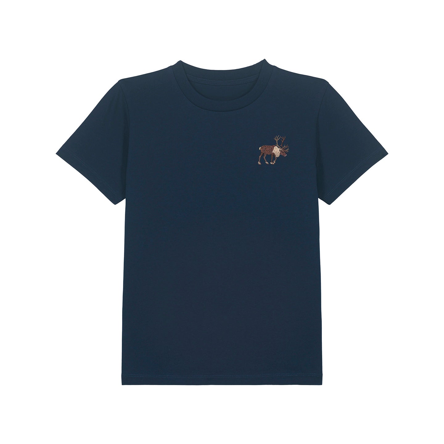 Reindeer Embroidered Kids T-Shirt