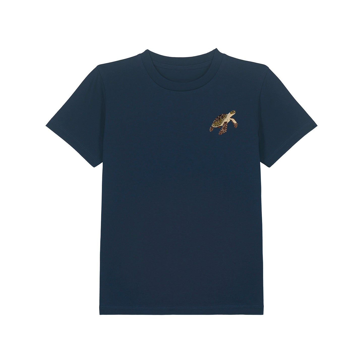 Sea Turtle Embroidered Kids T-Shirt