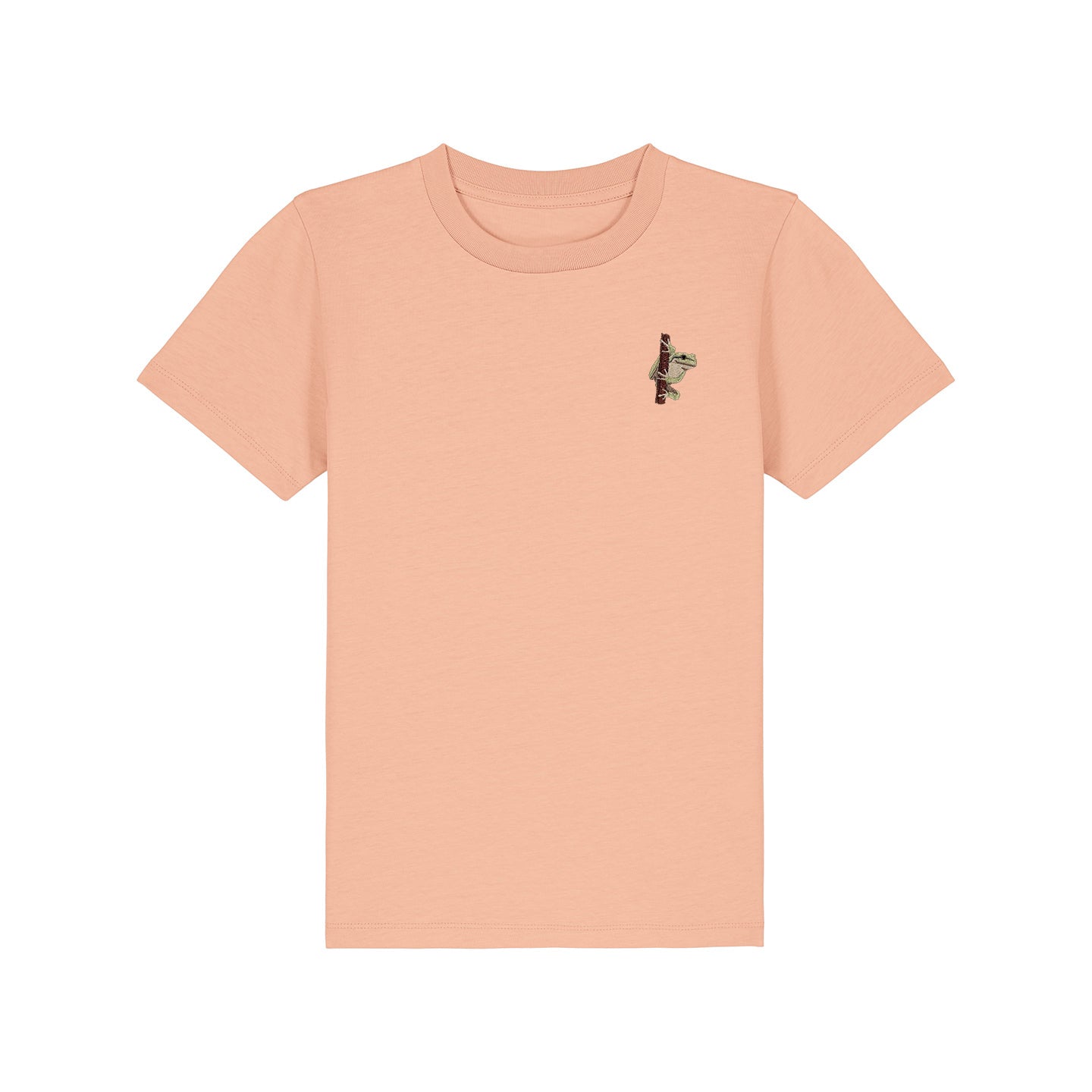 European Tree Frog Embroidered Kids T-Shirt