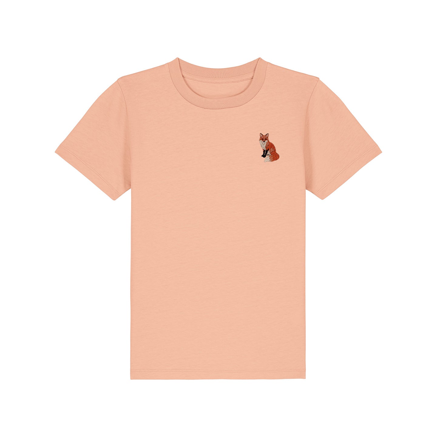 Fox Embroidered Kids T-Shirt
