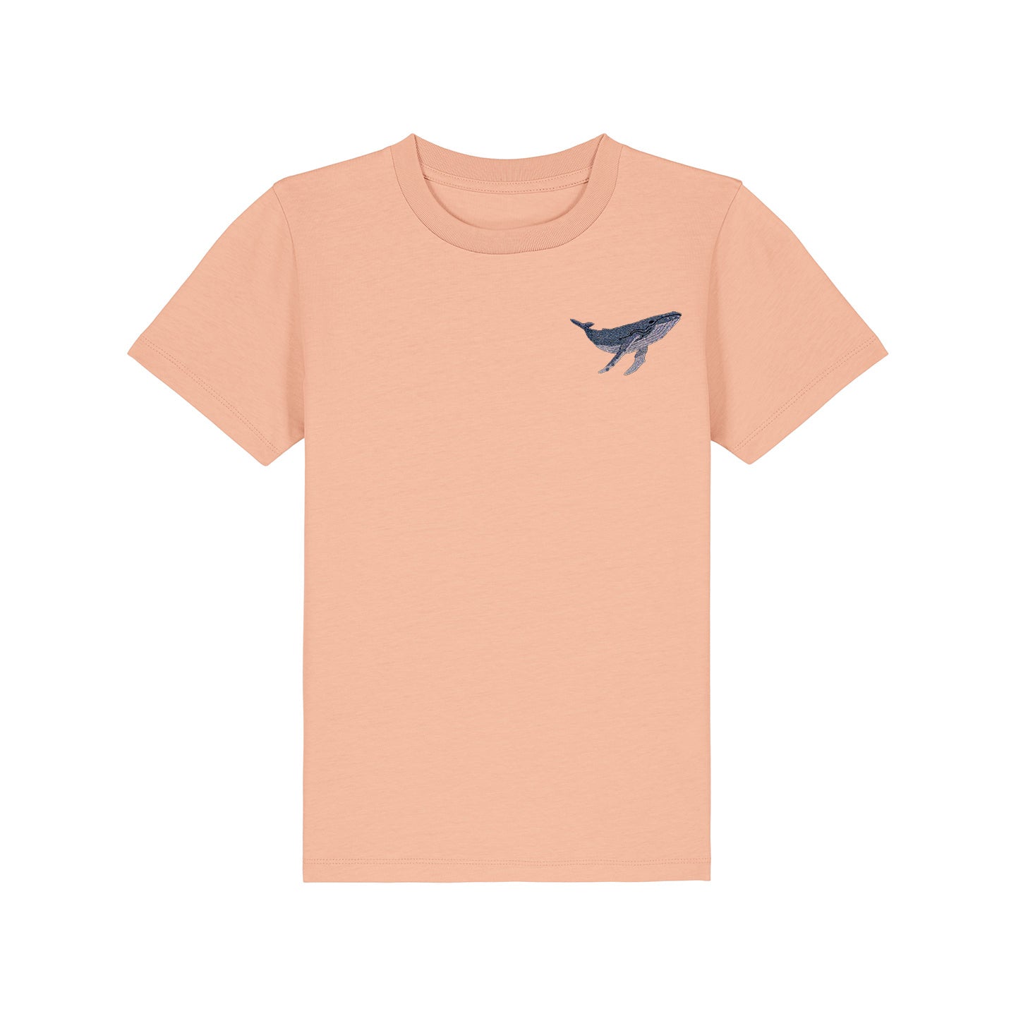 Humpback Whale Embroidered Kids T-Shirt
