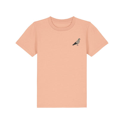 Pigeon Embroidered Kids T-Shirt