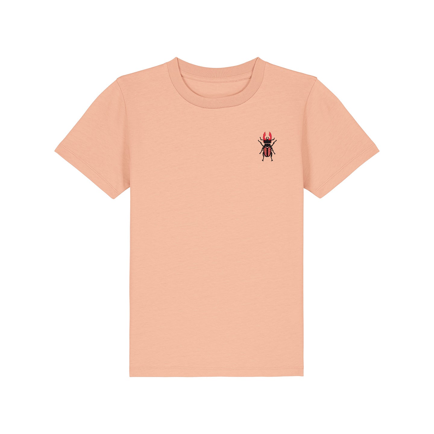 Stag Beetle Embroidered Kids T-Shirt
