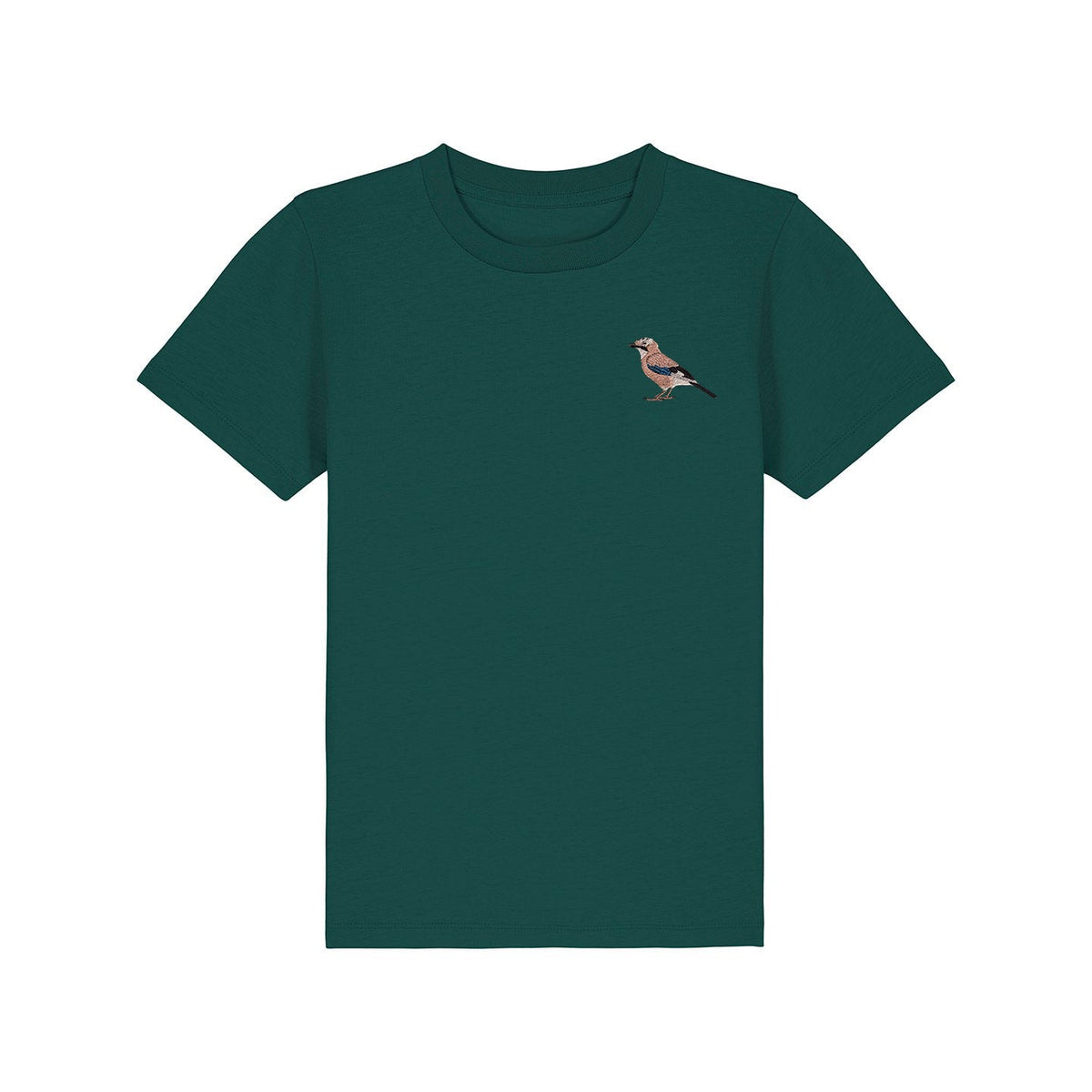 Eurasian Jay Embroidered Kids T-Shirt