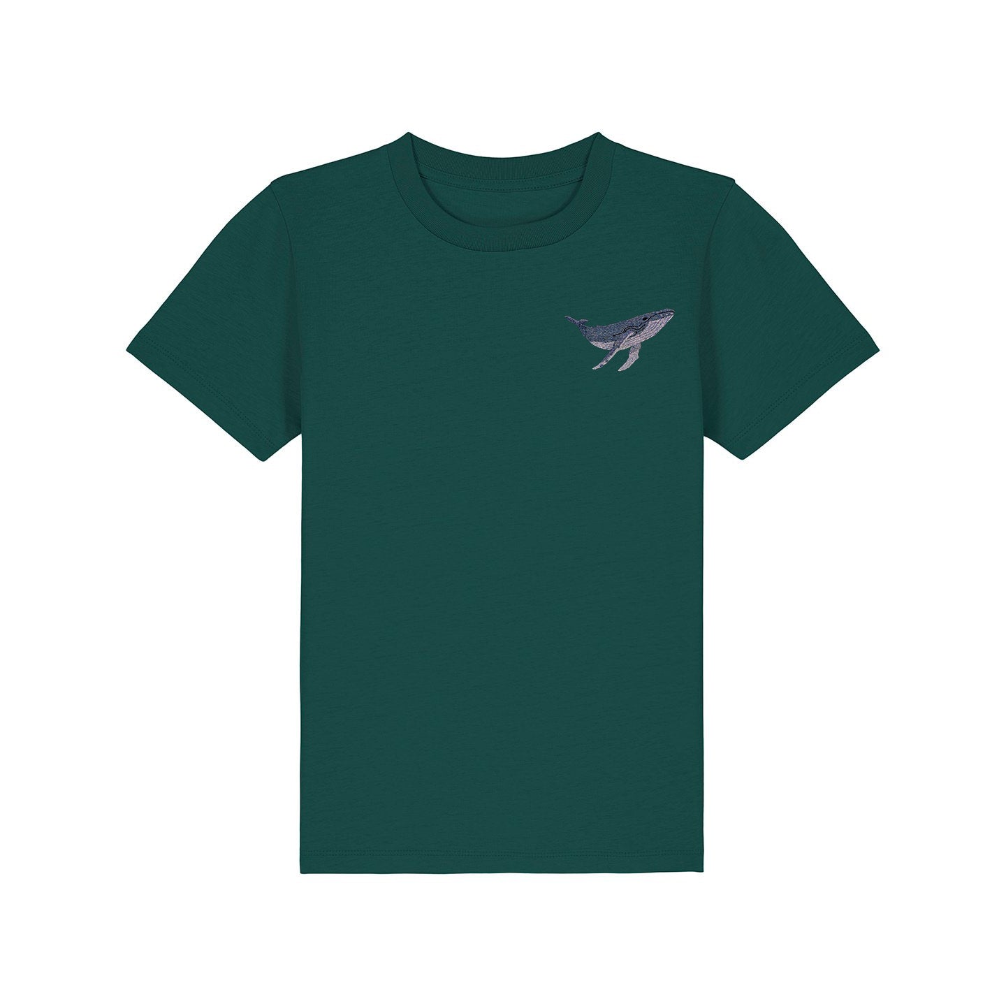 Humpback Whale Embroidered Kids T-Shirt