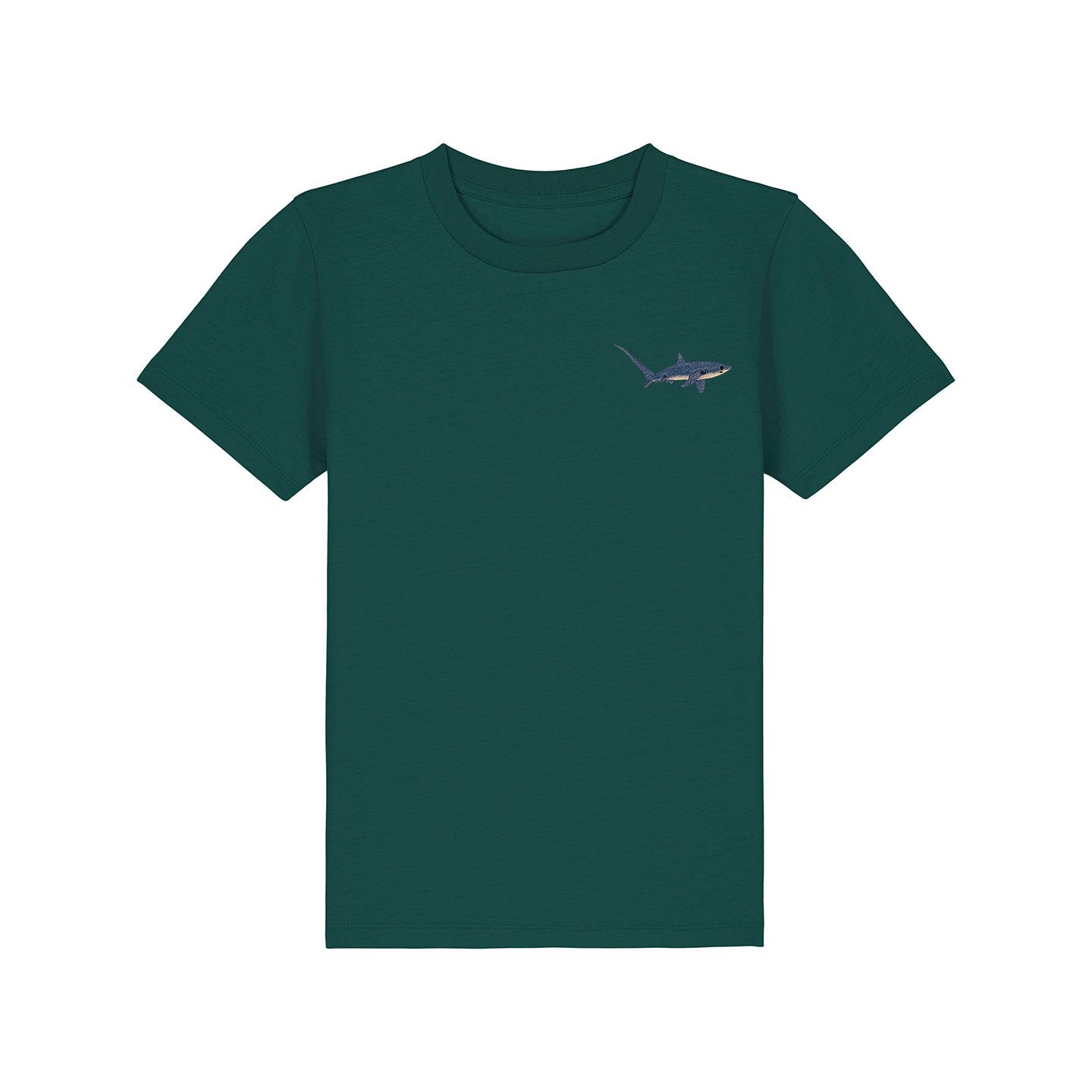 Thresher Shark Embroidered Kids T-Shirt