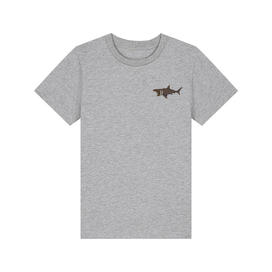 Basking Shark Embroidered Kids T-Shirt