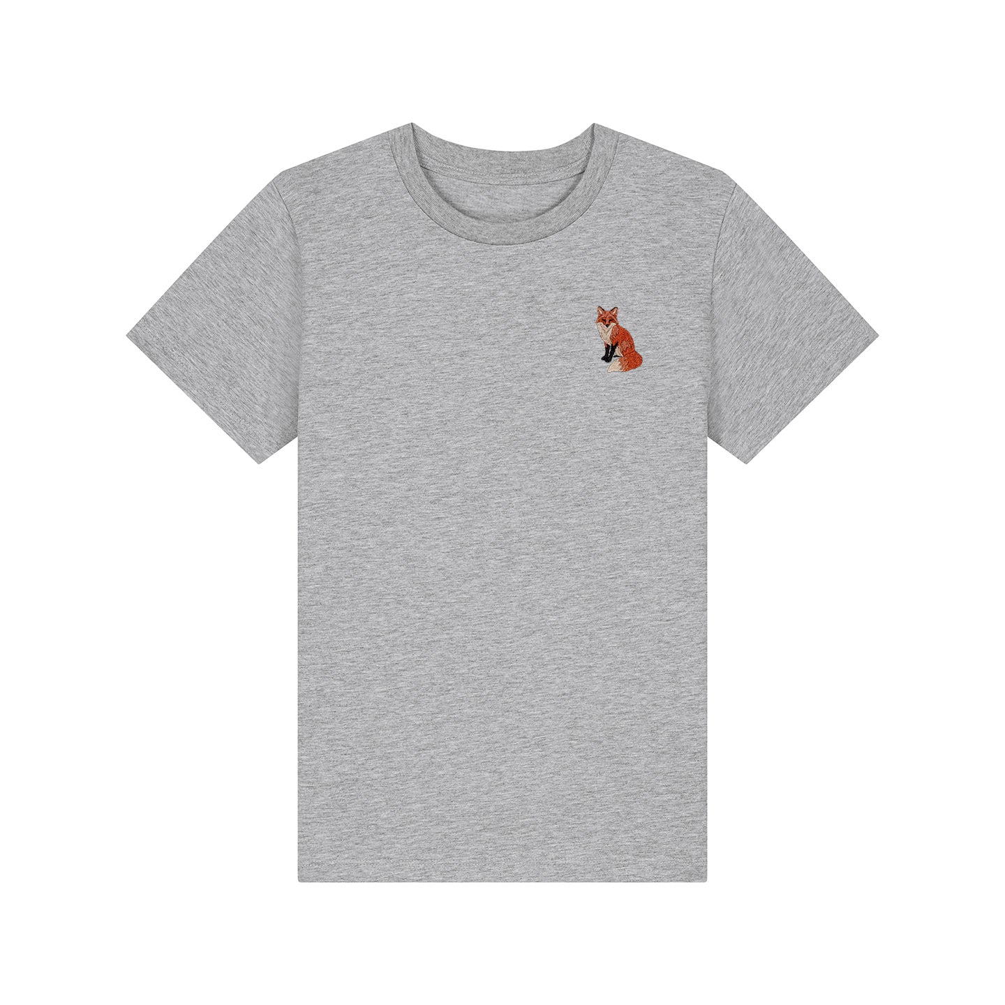 Fox Embroidered Kids T-Shirt