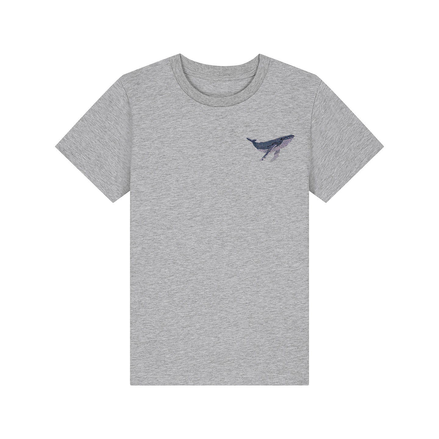 Humpback Whale Embroidered Kids T-Shirt