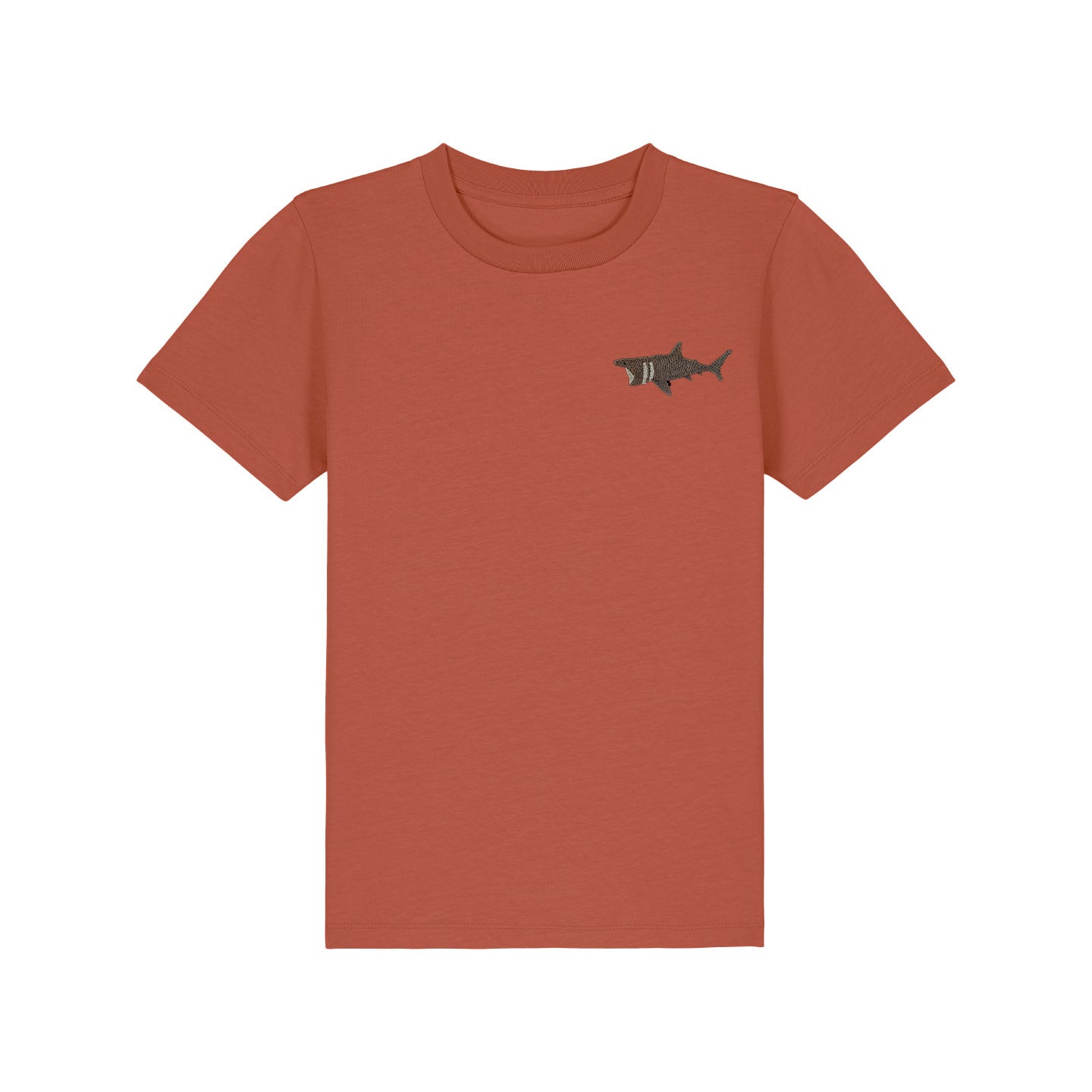 Basking Shark Embroidered Kids T-Shirt