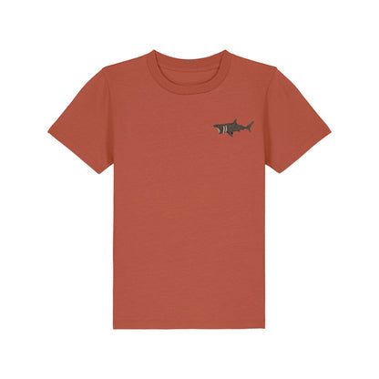 Basking Shark Embroidered Kids T-Shirt
