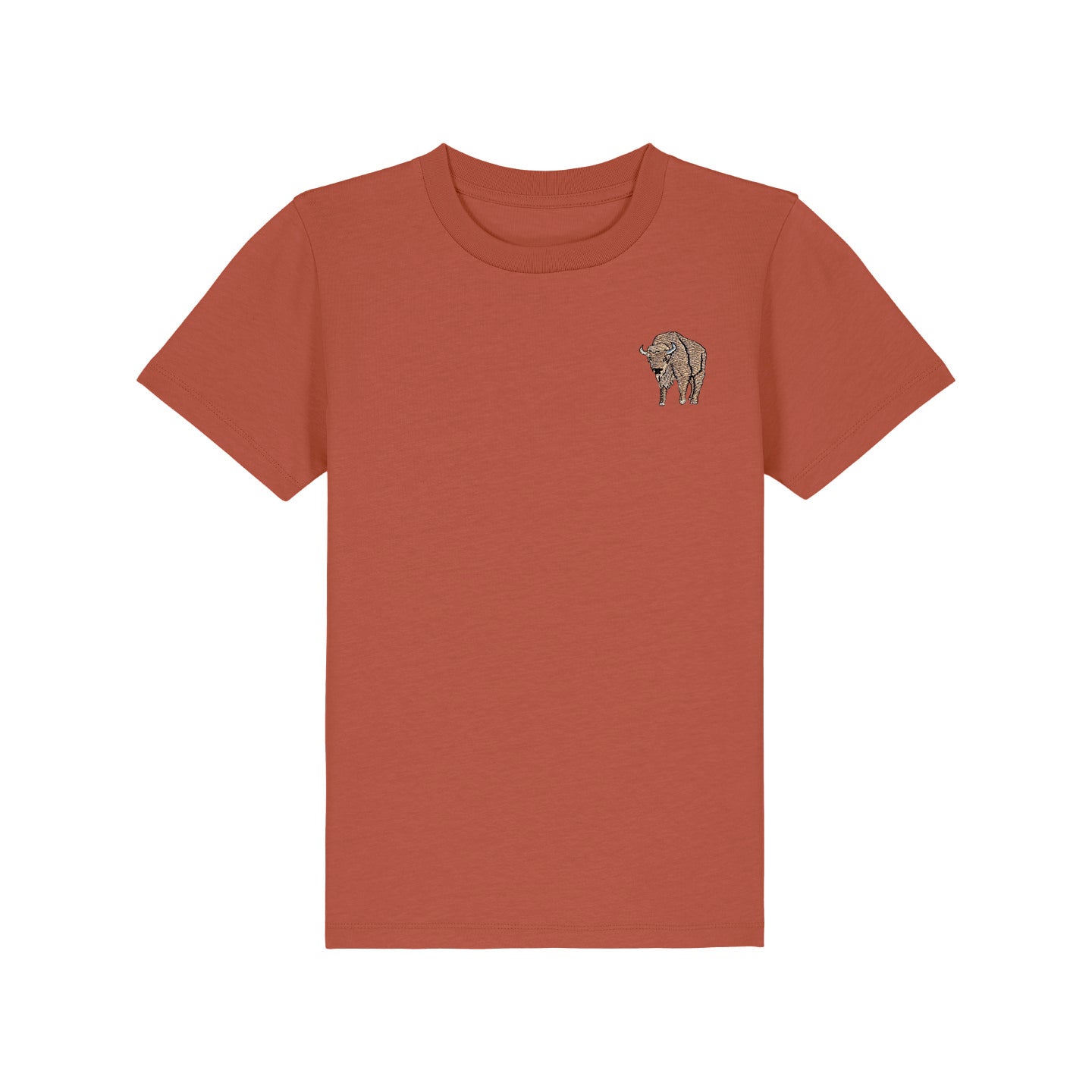 Bison Embroidered Kids T-Shirt