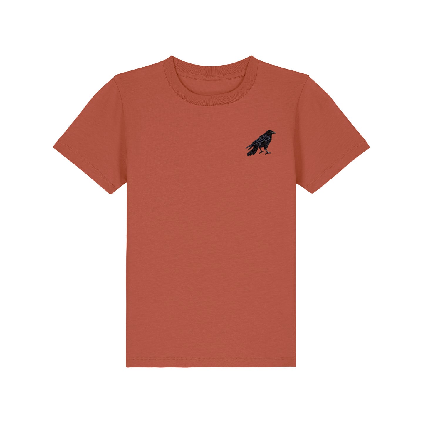 Crow Embroidered Kids T-Shirt