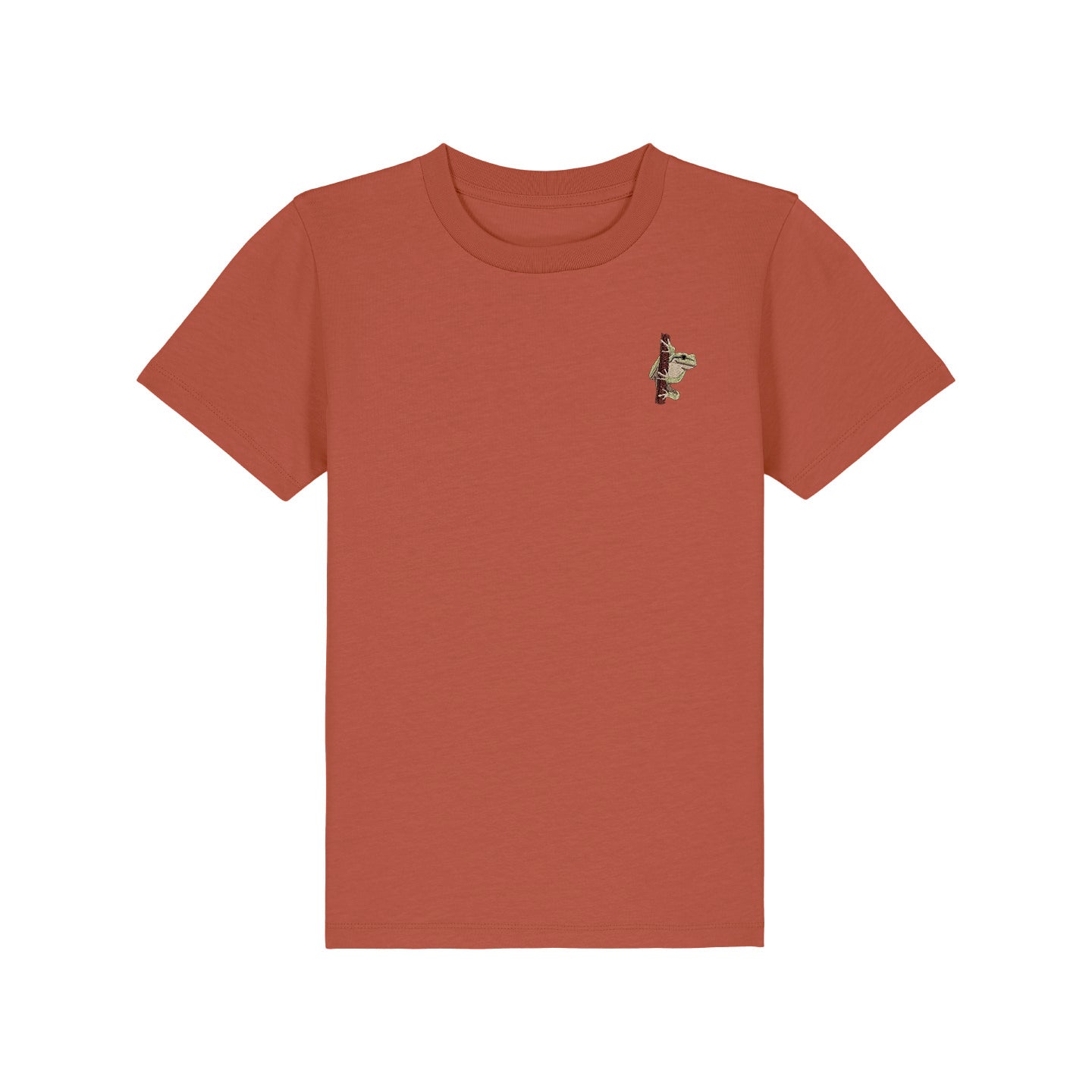 European Tree Frog Embroidered Kids T-Shirt