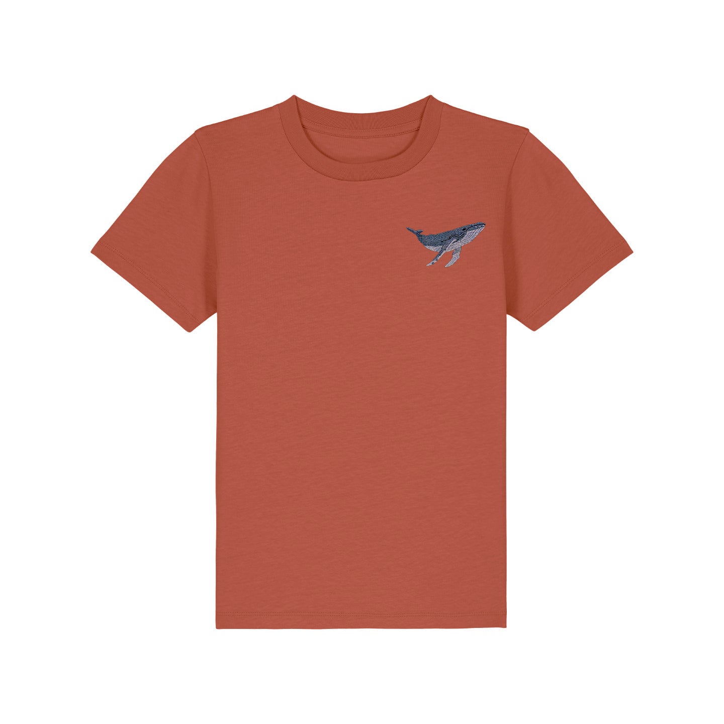 Humpback Whale Embroidered Kids T-Shirt