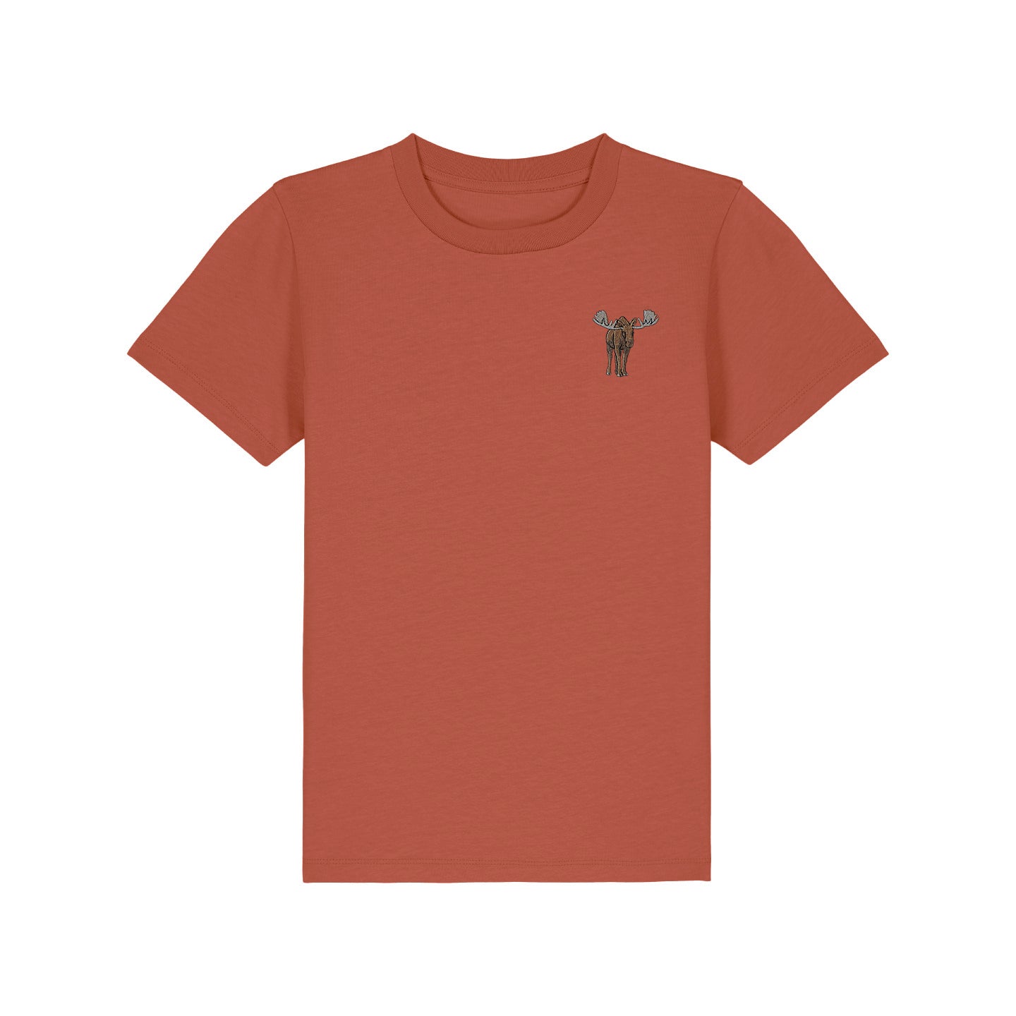 Moose Embroidered Kids T-Shirt