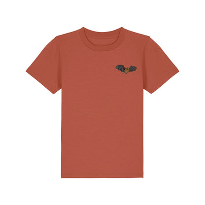 Noctule Bat Embroidered Kids T-Shirt