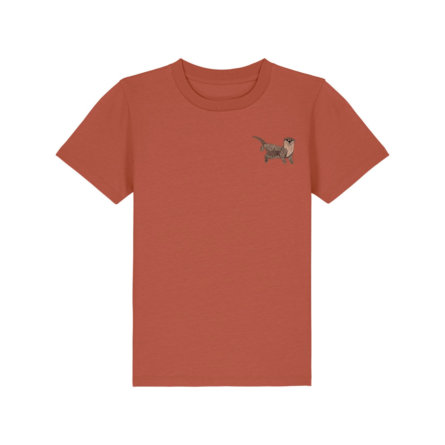 Otter Embroidered Kids T-Shirt