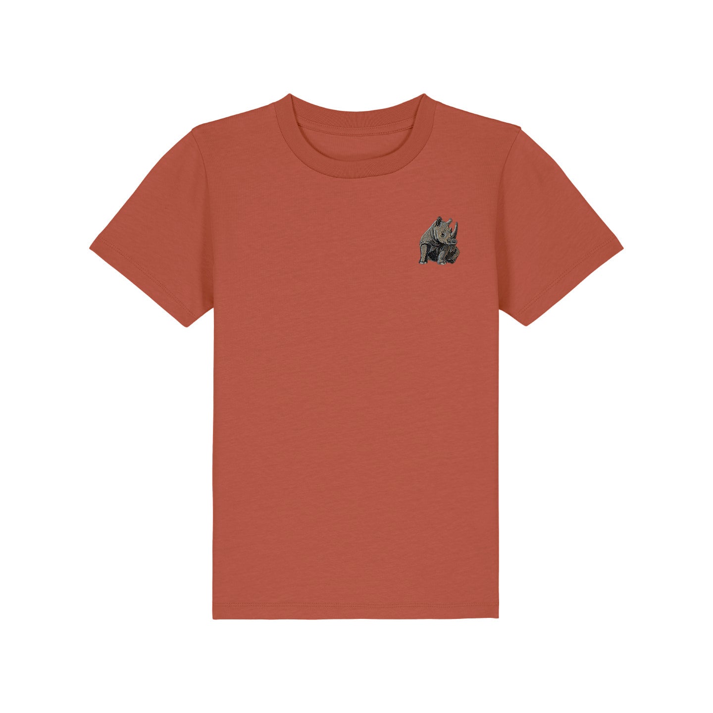 Rhino Embroidered Kids T-Shirt