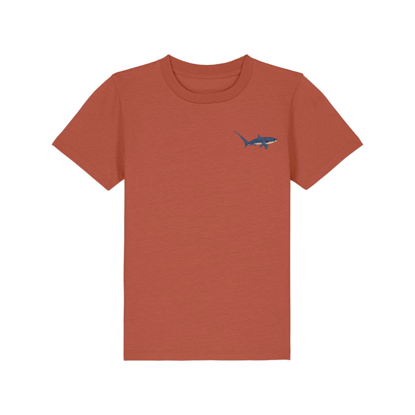 Thresher Shark Embroidered Kids T-Shirt