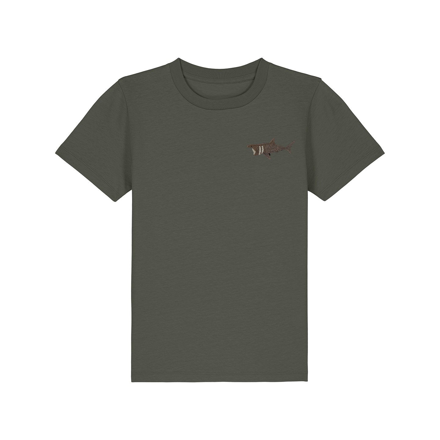 Basking Shark Embroidered Kids T-Shirt