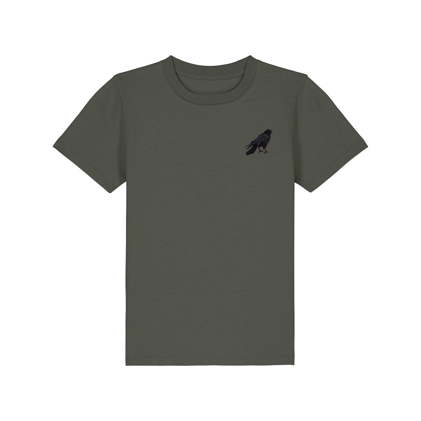 Crow Embroidered Kids T-Shirt