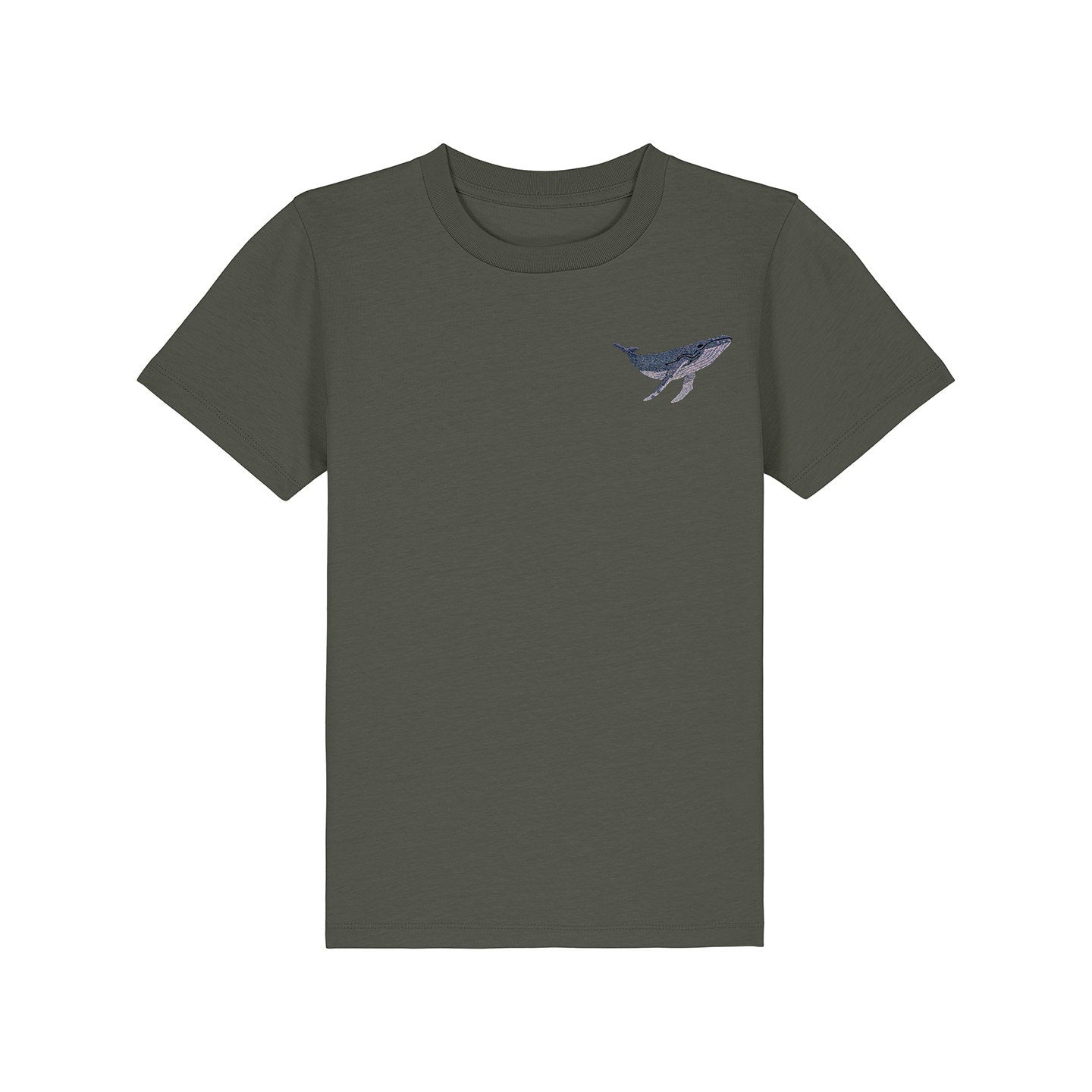 Humpback Whale Embroidered Kids T-Shirt