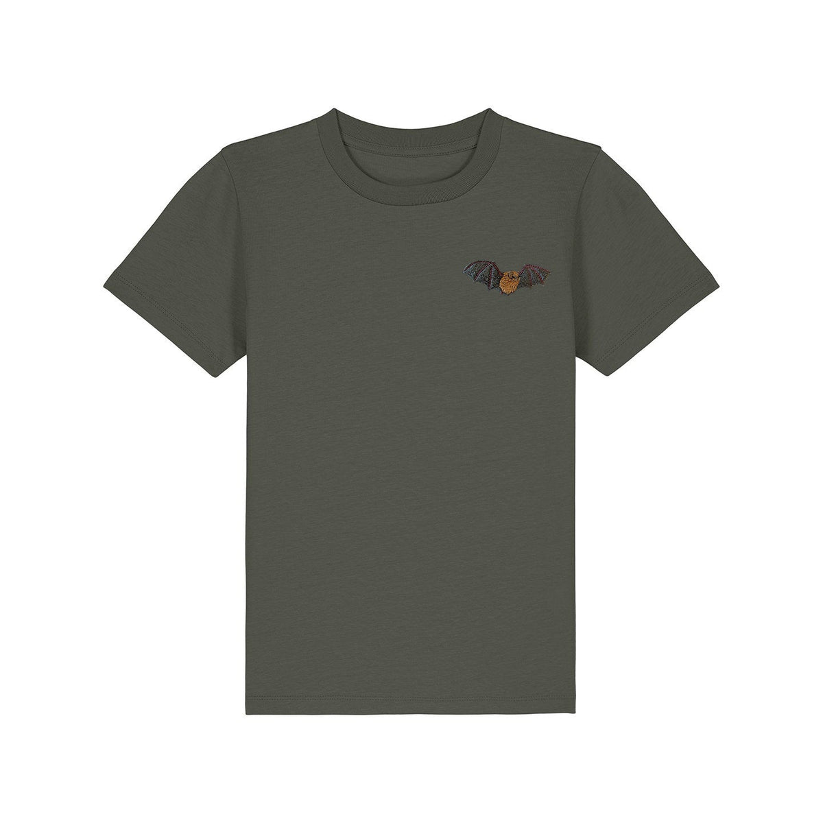 Noctule Bat Embroidered Kids T-Shirt