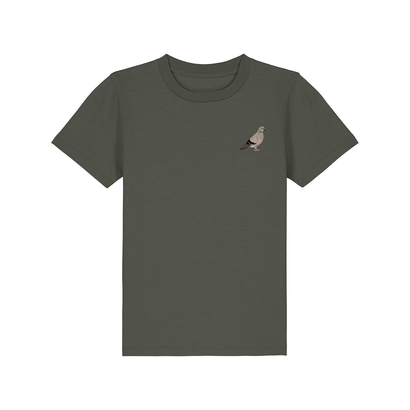 Pigeon Embroidered Kids T-Shirt