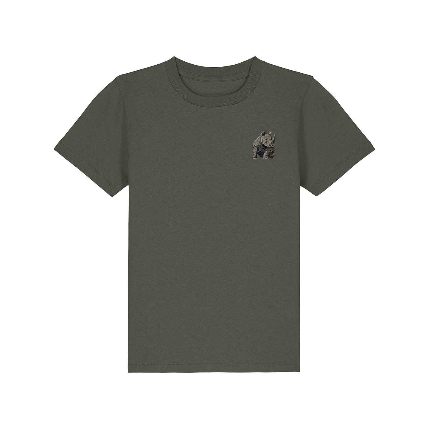 Rhino Embroidered Kids T-Shirt