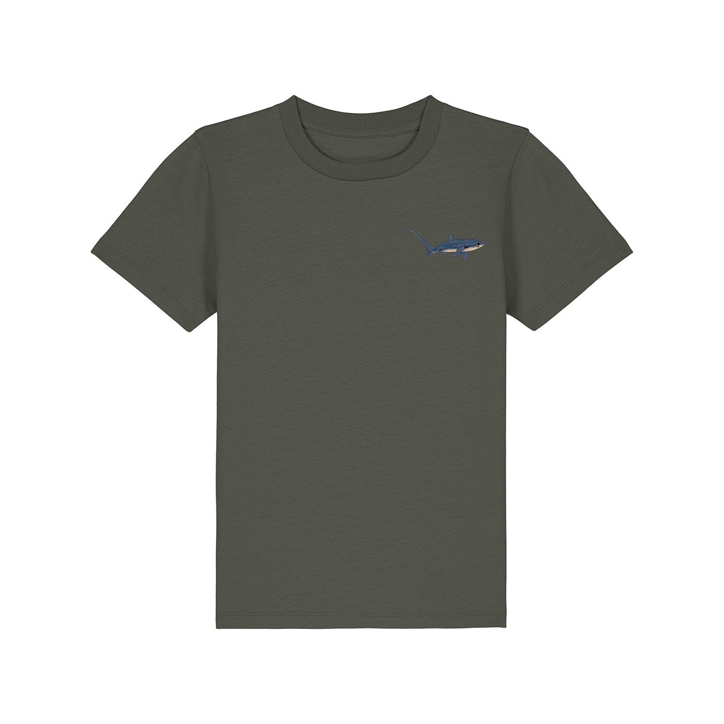 Thresher Shark Embroidered Kids T-Shirt