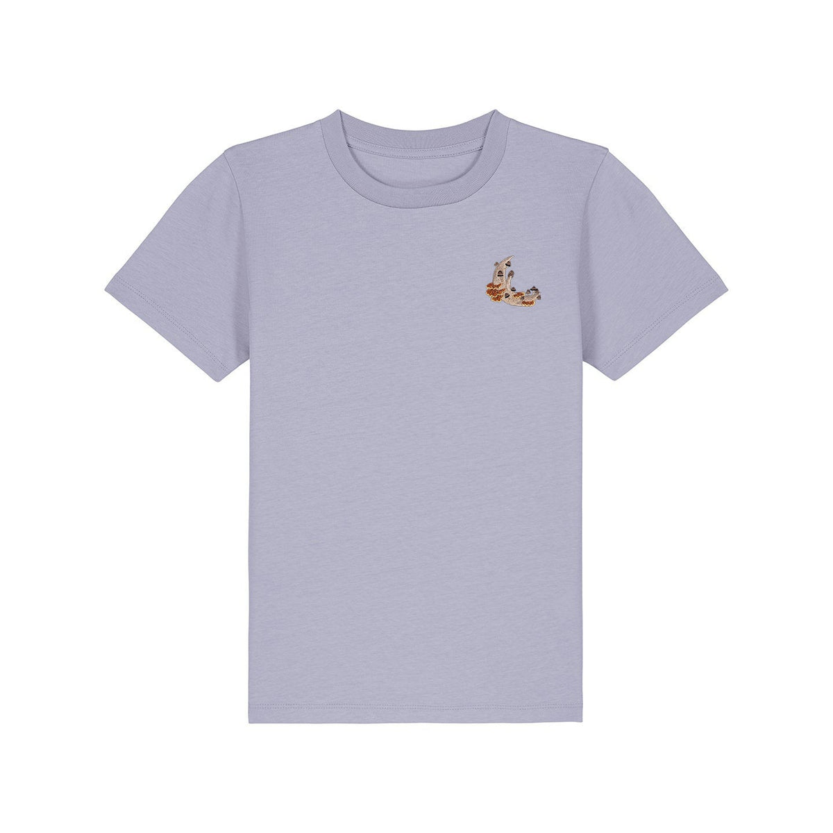 Mushroom Moon Crescent Embroidered Kids T-Shirt