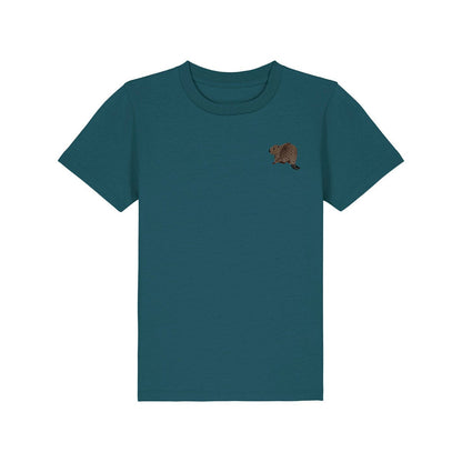 Beaver Riverside Embroidered Kids T-Shirt