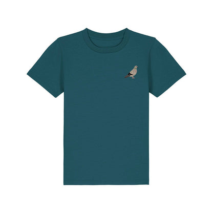 Pigeon Embroidered Kids T-Shirt