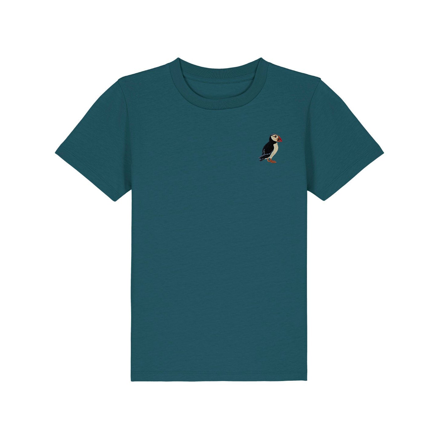 Puffin Embroidered Kids T-Shirt