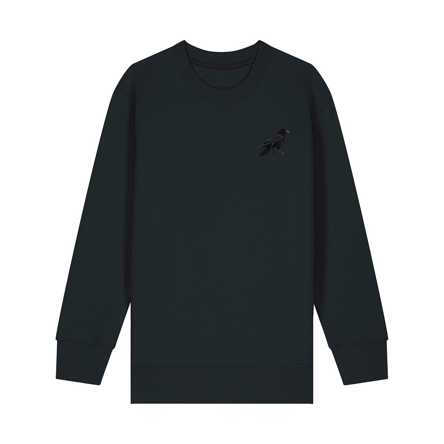 Crow Embroidered Kids Jumper