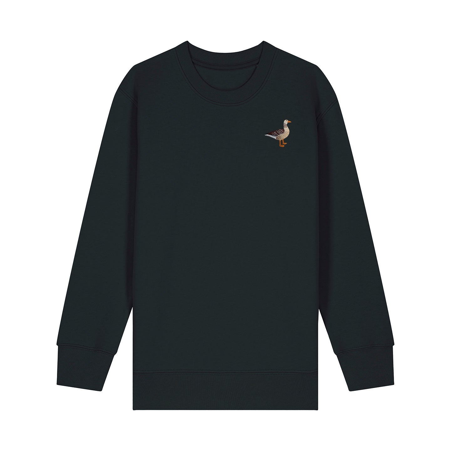 Greylag Goose Embroidered Kids Jumper