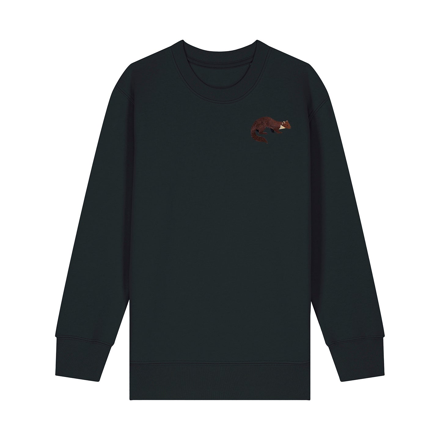 Pine Marten Embroidered Kids Jumper