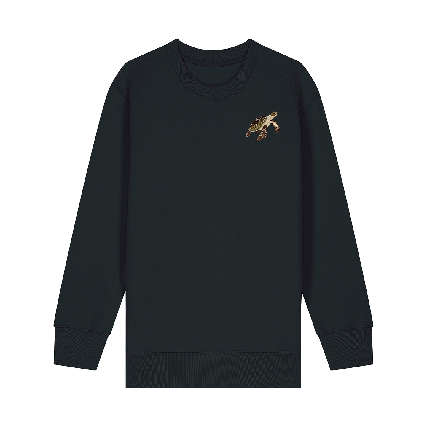 Sea Turtle Embroidered Kids Jumper